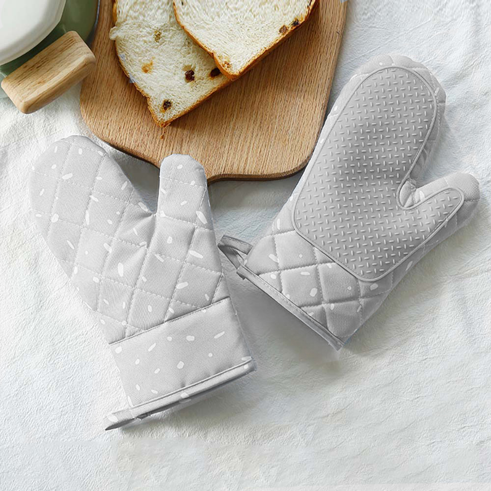 무핀 주방 오븐 장갑 2p 실리콘 패브릭 냄비장갑