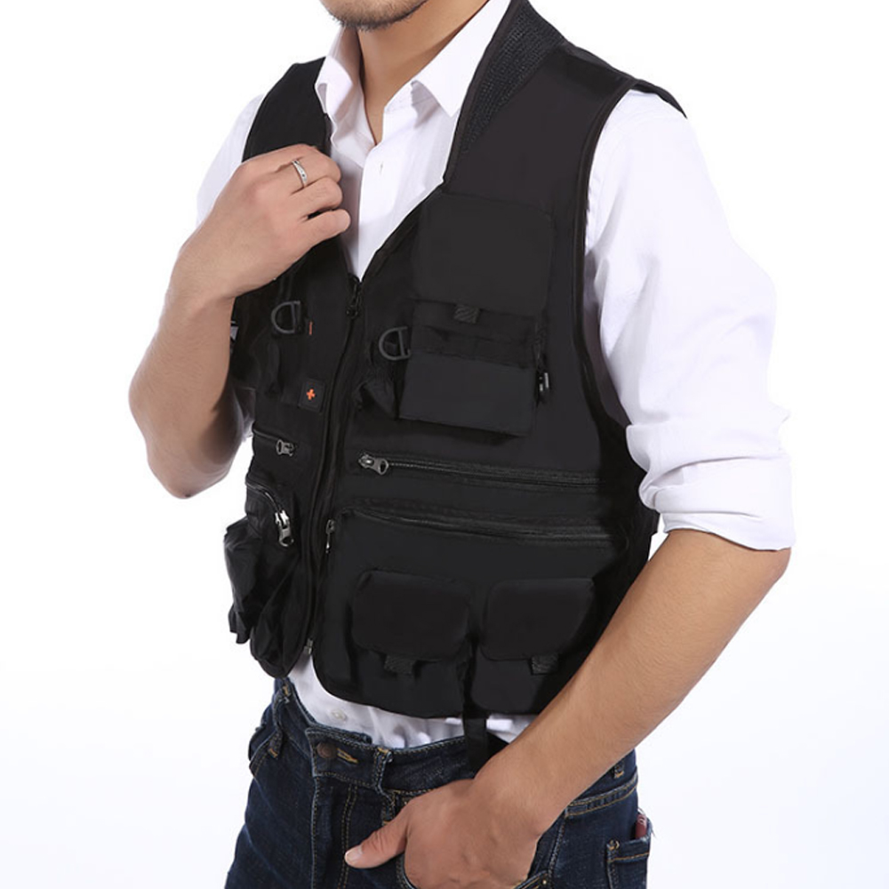 엑티브 멀티포켓 레저조끼(블랙) (XXL)낚시조끼