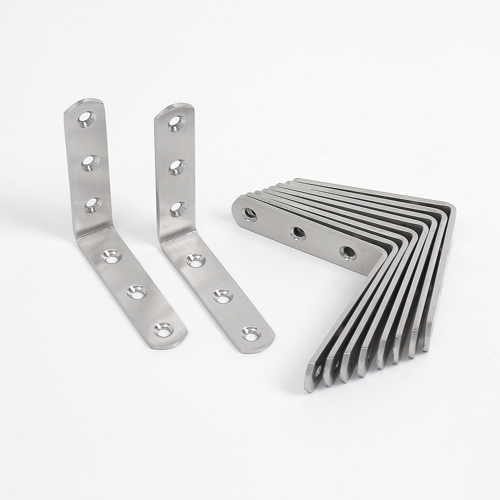 [영달철물] 스텐꺽쇠 코너철 10p ㄱ자 선반대 80x80mm