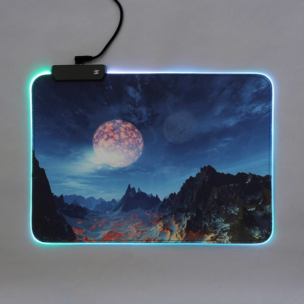 RGB LED 마우스패드 컴퓨터 노트북 게이밍패드
