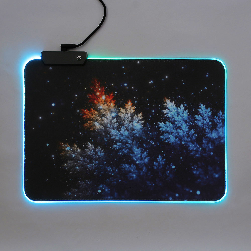 RGB LED 마우스패드 조명 발광 게이밍패드 별빛트리