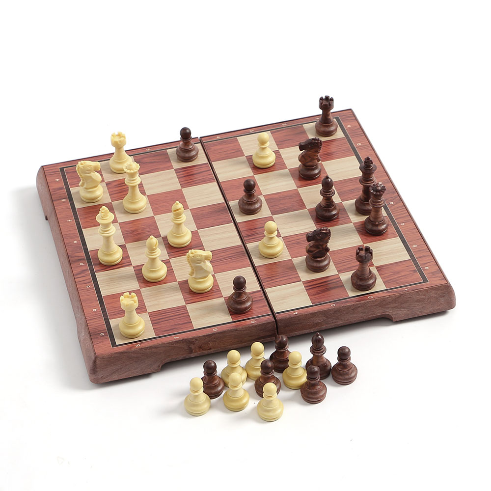 앤티크 접이식 자석 체스 휴대용 보드게임