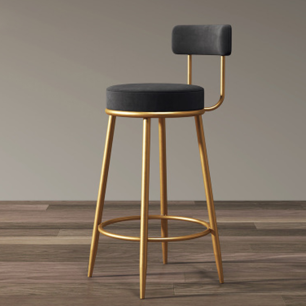 스틸 바텐의자(골드블랙) 2p A-3