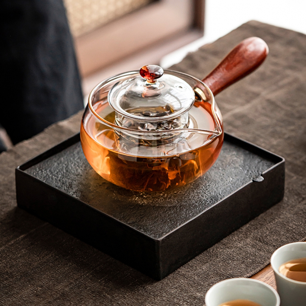 [로하티]마실 내열유리 차포트(450ml) 유리다관