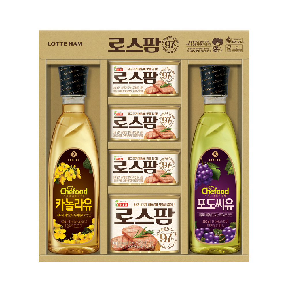 [롯데푸드] 로스팜97 프리미엄 3호 햄 추석선물세트