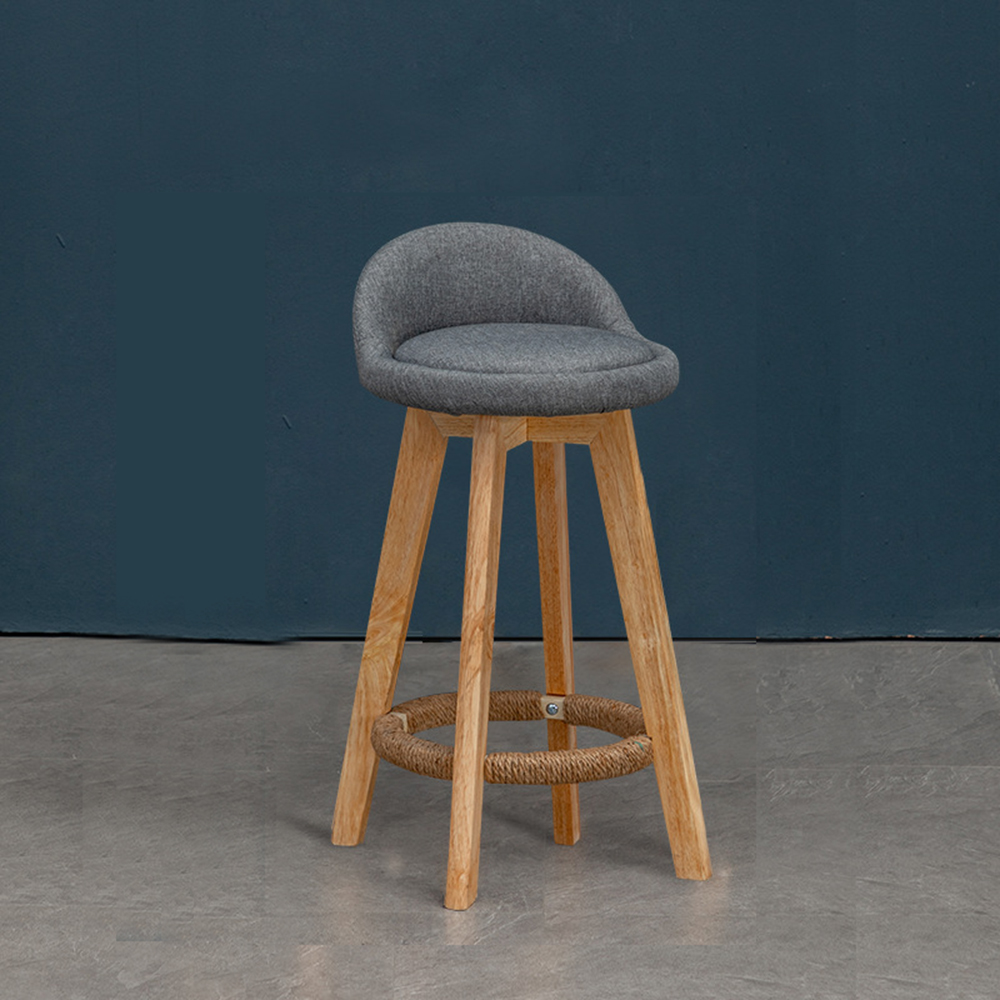 가죽 마이홈 원목바 의자 (53cm)