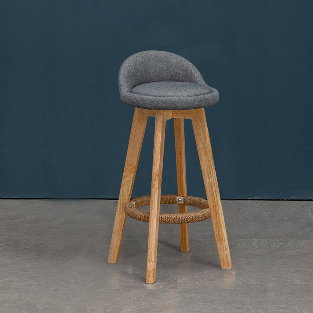 가죽 마이홈 원목바 의자 (63cm)