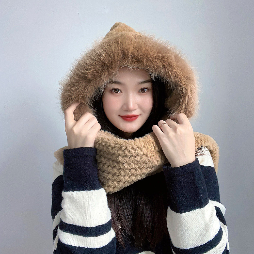 코지데잇후드 머플러 귀달이 겨울후드목도리