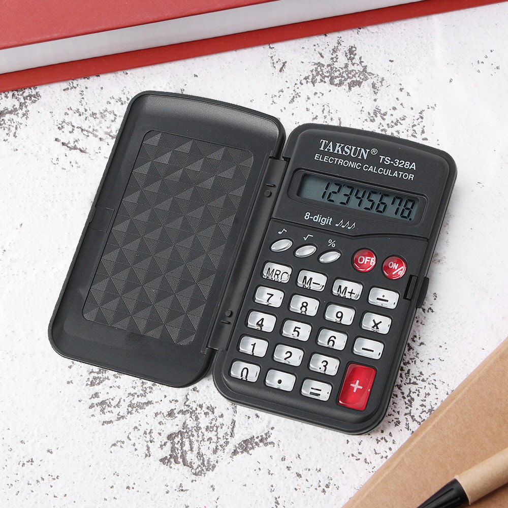 포켓 접이식 계산기 TS-328A 5p세트