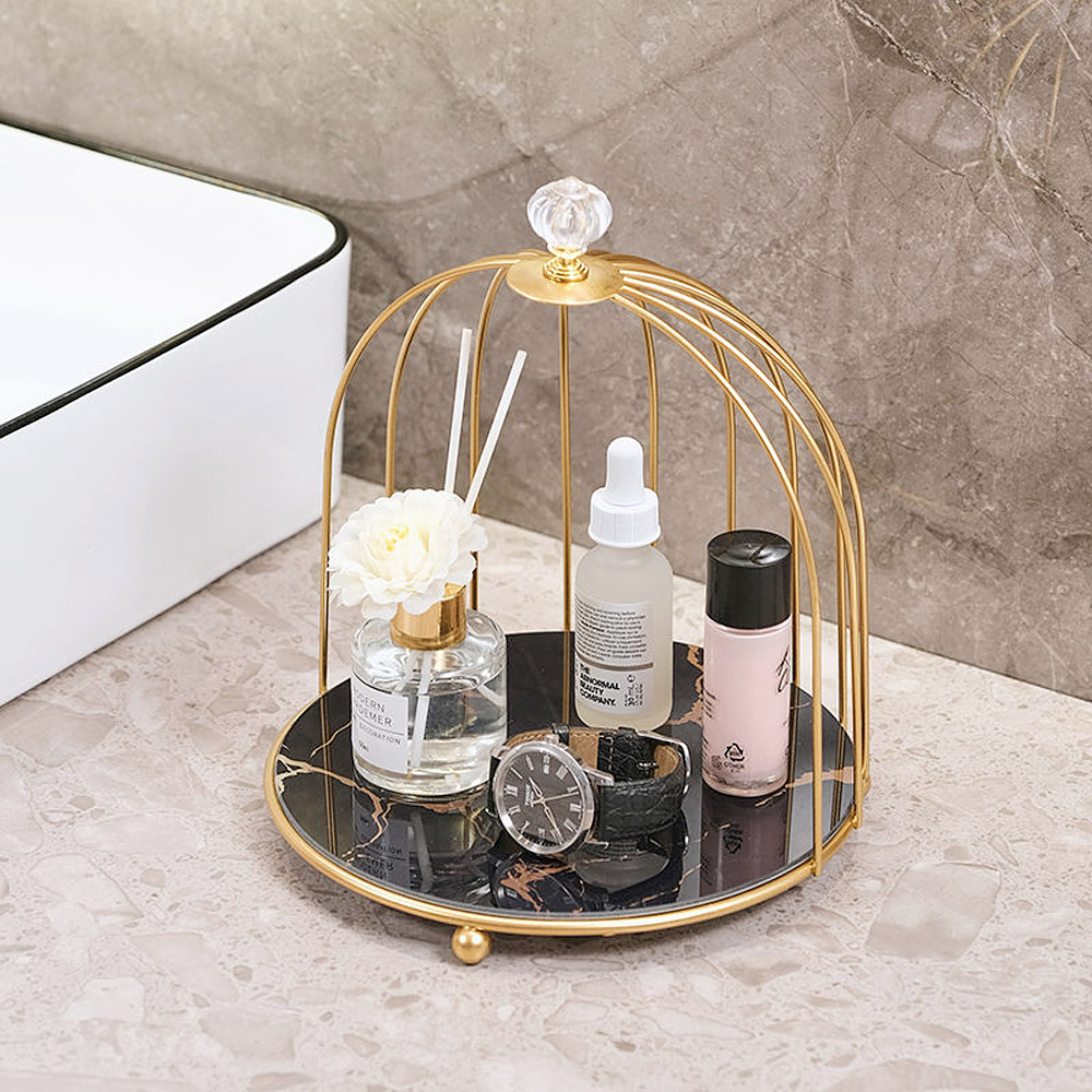 골드케이지 화장품 진열대(블랙) 향수 화장품정리대