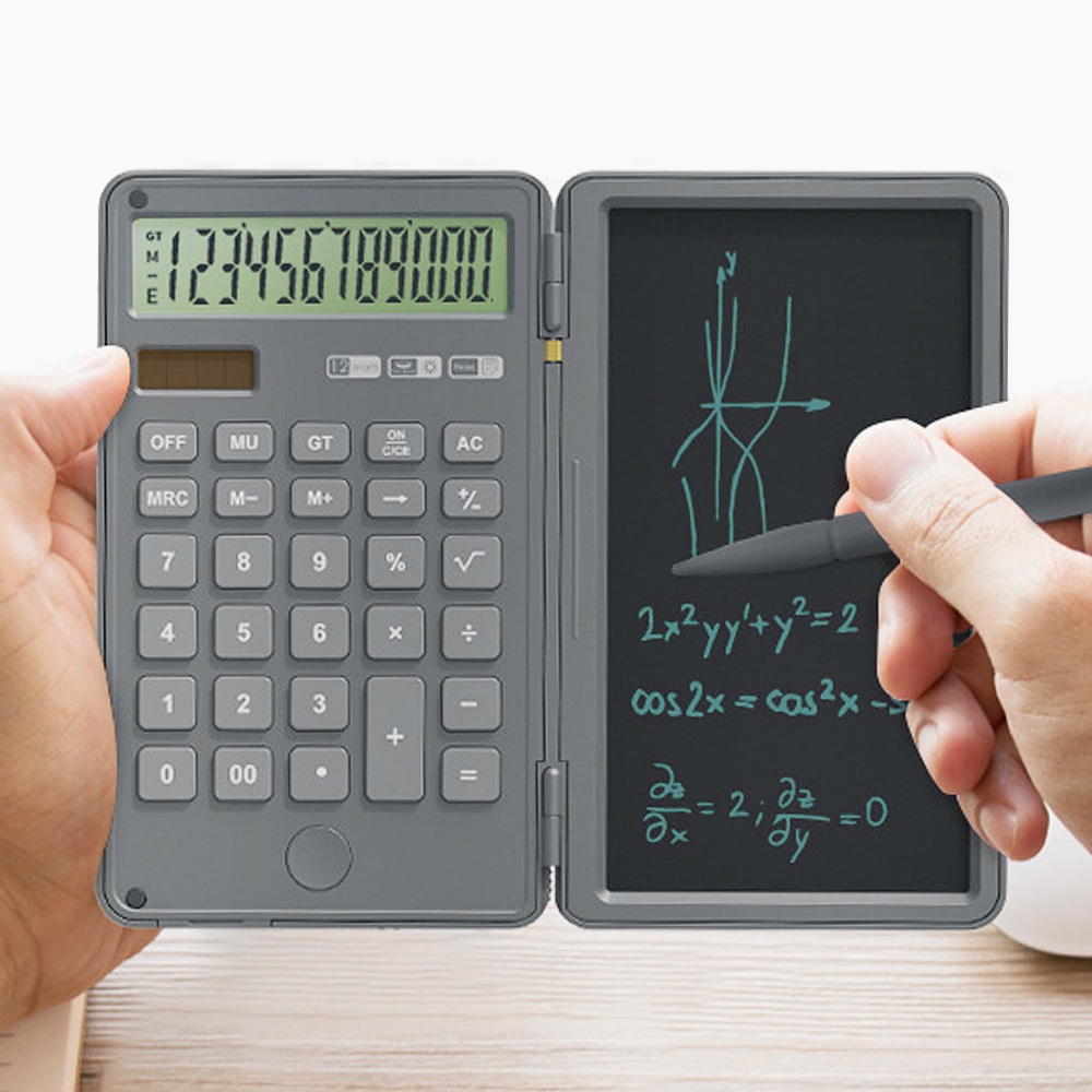 클레버 휴대용 접이식 마진율 전자 메모패드 계산기